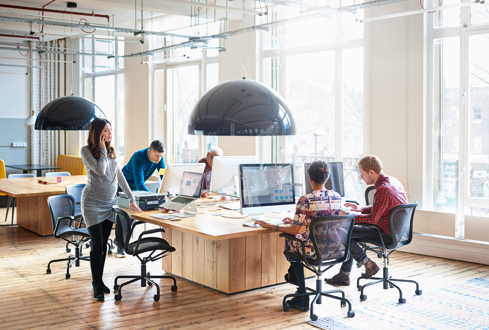 co-workers-working-in-start-up-office